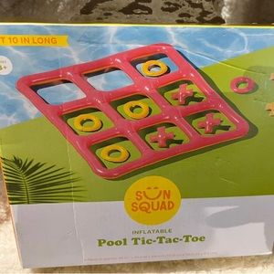 Sun Squad Inflatable~ Pool Game ~Tic Tac Toe~ 3 foot 10 in long